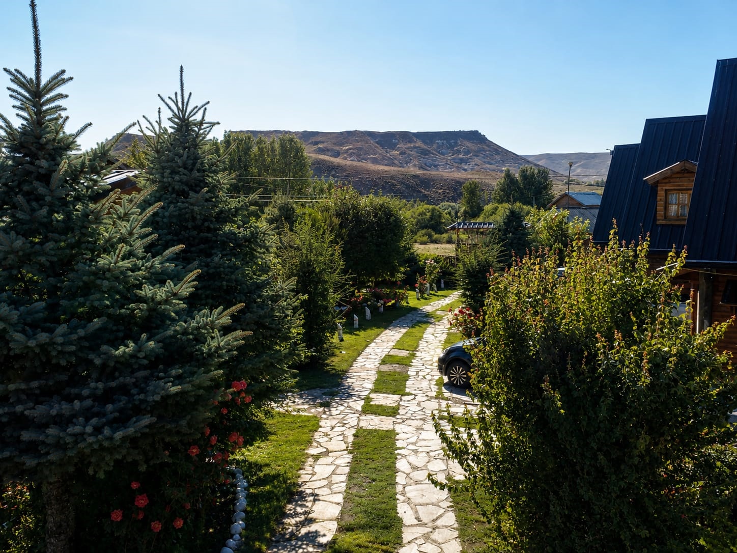 Parque y espacios verdes de Cabañas El Puestero